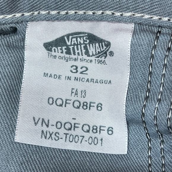 Vans Off the Wall Chino Pants 32x30 Navy Blue Modern Fit Mid Rise New - Picture 6 of 10